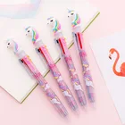 Милый творческий свежий 6 Цвет шариковая ручка с рисунком единорога мечта Радуга Единорог мульти-Цвет ручка для студентов