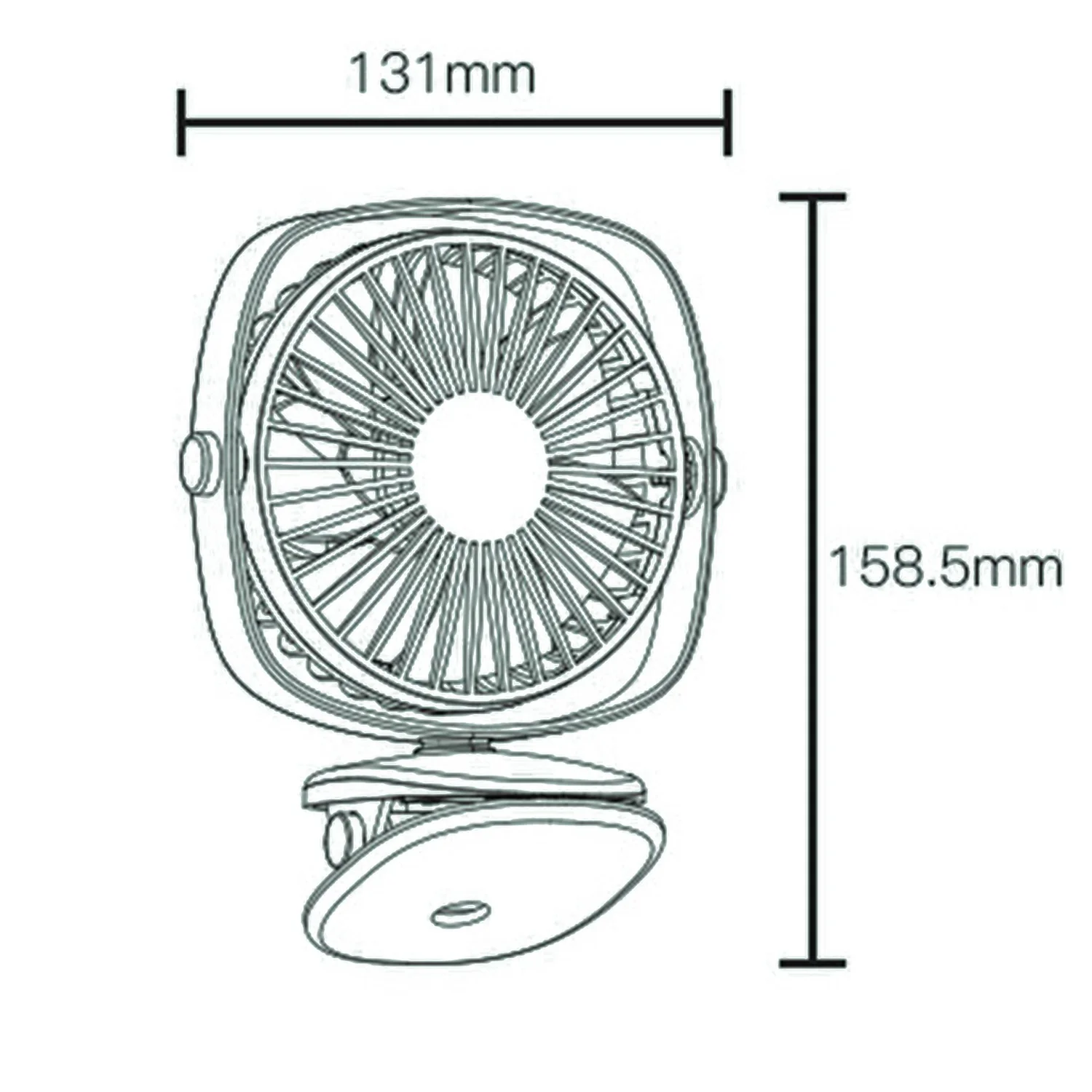 New Mini Usb Rechargeable Air Cooling Fan Clip Desk Dual Use Home Student Dormitory Bedside Portable Desktop Office | Бытовая техника