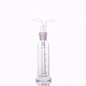 Бутылка для промывки газа Monteggia, емкость 250 мл, лабораторная стеклянная бутылка для промывки газа, кальян