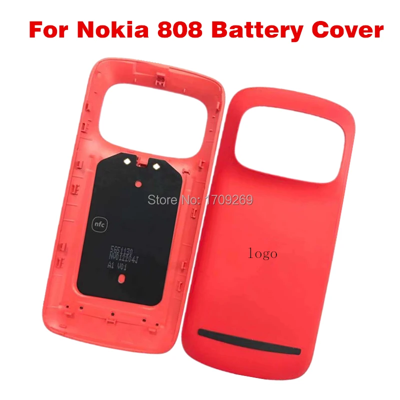 Оригинал для Nokia Lumia 808 крышка батареи задняя корпус дверь|Корпусы и рамки