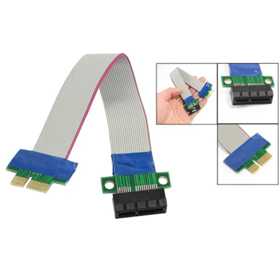 Горячий Удлинительный кабель PCI-Express PCI-E 1X подъемная карта гибкий кабельный