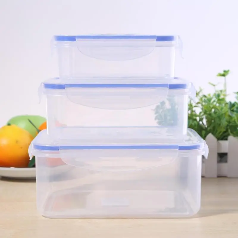 Фрукты овощи свежие сохраняя запечатанный Microwavable площадь Crisper прозрачный Ланч