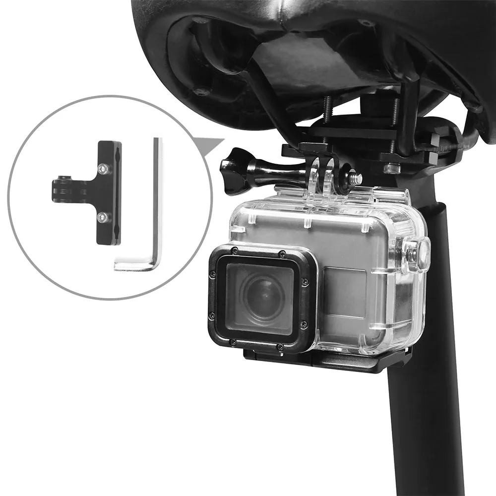 Велосипедное седло из сплава с ЧПУ для GoPro Hero 7/6/5/4 HERO SJCAM YI AKASO Campark Crosstour и других