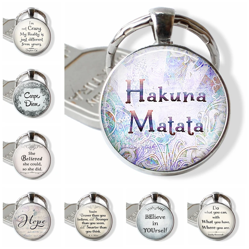 Для маленьких девочек с надписью Believe In Yourself вдохновляющие цитаты брелок со