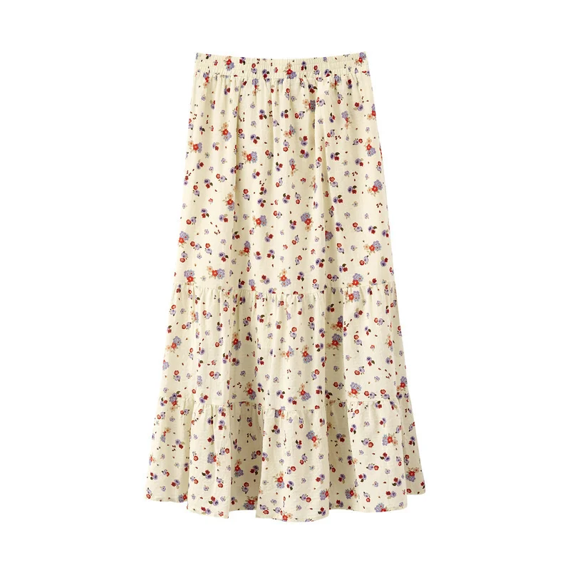 Летняя романтичная Женская юбка INMAN с эластичным поясом цветочным