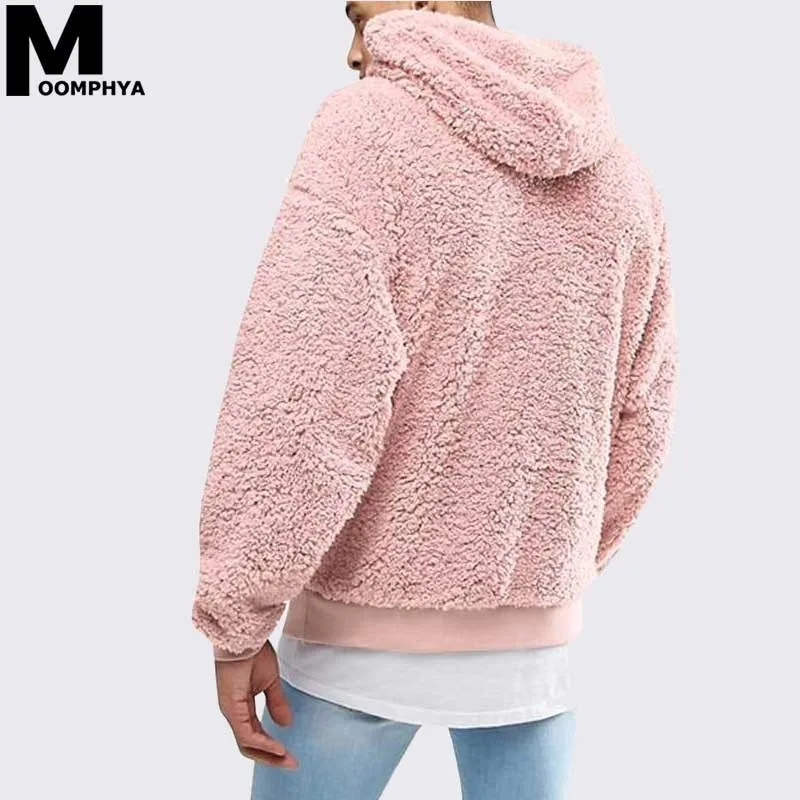 Мужская шерстяная Толстовка Moomphya свитшот с длинным рукавом и капюшоном уличная
