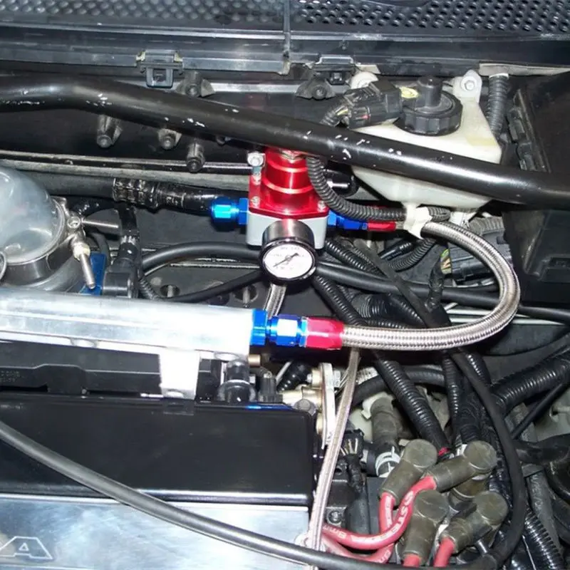 Регулируемый регулятор давления топлива Autos 160 PSI манометр AN6 фитинг и NPT