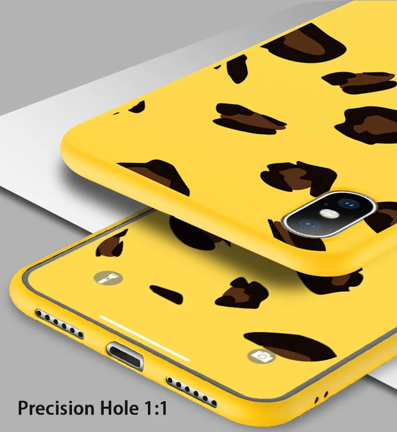 GTWIN модный Леопардовый Мягкий чехол для телефона iPhone 6 6s 7 8 Plus X XS MAX XR 5 5S SE