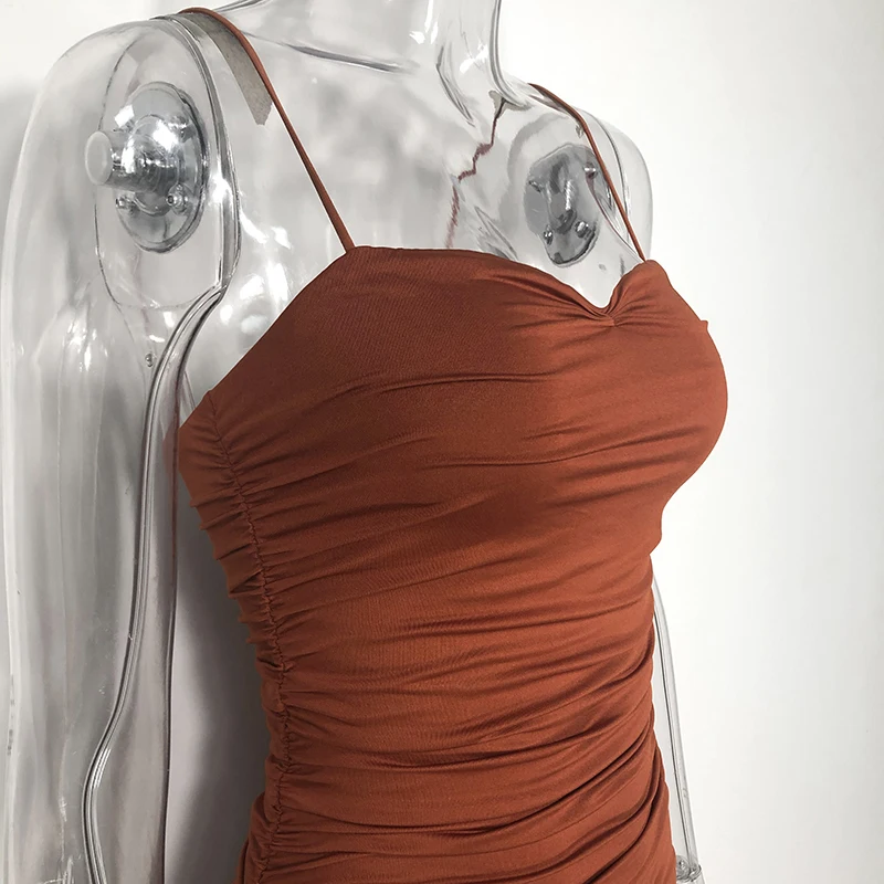 Chictorso 2 слоя Ruched платье Лето Для женщин Бандажное женские вечерние ночной клуб носить черное длинное