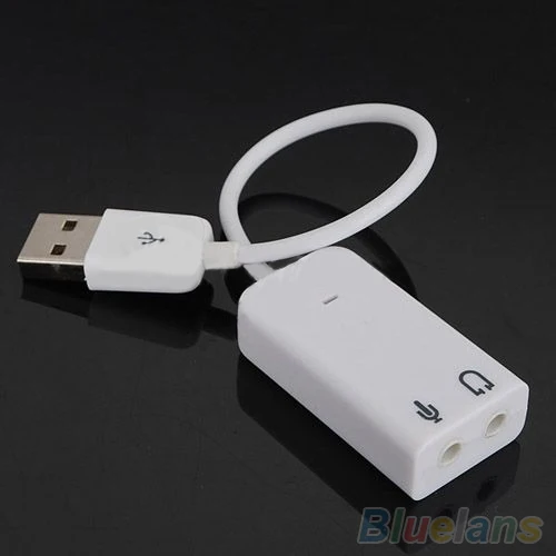 Внешний USB аудио адаптер звуковой карты 7 1 виртуальный канал с кабелем микрофон 3 5