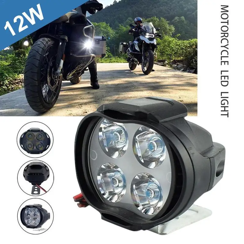 2 шт. светильник для головы мотоцикла 4LED 12 Вт DC12V супер яркий противотуманный
