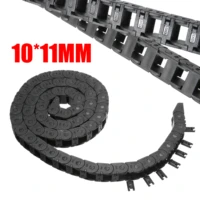 1m long nylon drag chain 1011mm bridge type mini energy transmission chain cnc machine 3d printer tank chain black