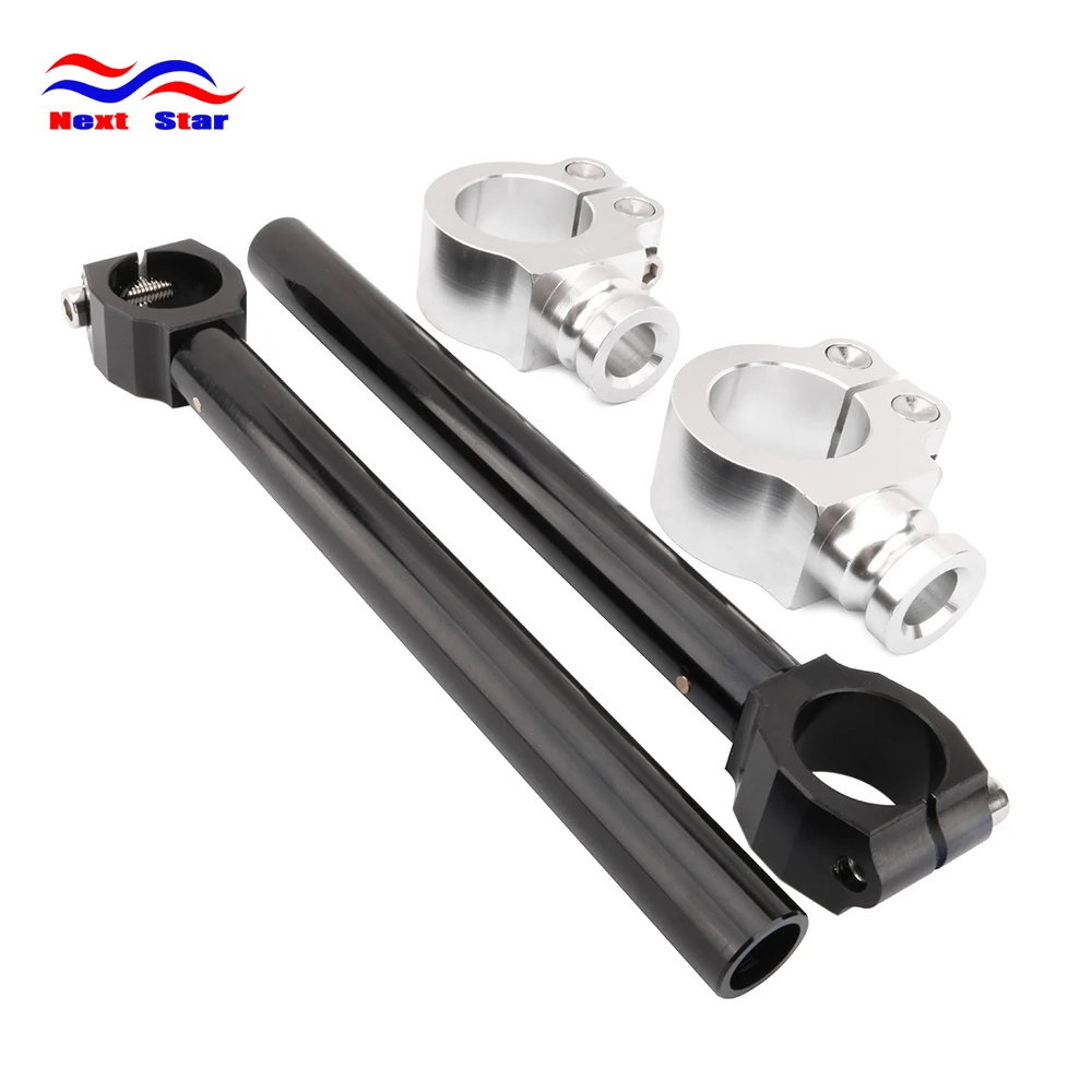 Мотоциклетные черные зажимы на руль ручки для HONDA KAWASAKI SUZUKI XV250 TC305 CBR600 F4I RVT1000R CBR954RR