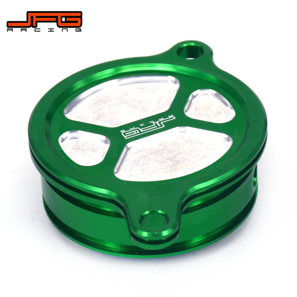 Алюминиевый Масляный фильтр для мотоцикла CNC Крышка KAWASAKI KLX450R 2008-2015 KX250F KXF250 2005-2016