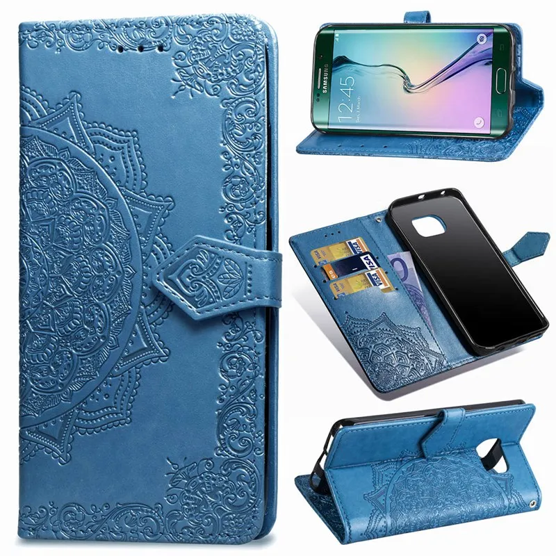 HKKAIS флип Чехол чехол для Galaxy S6 Edge кронштейн Drop proof клатч чехол|Чехлы-портмоне| |
