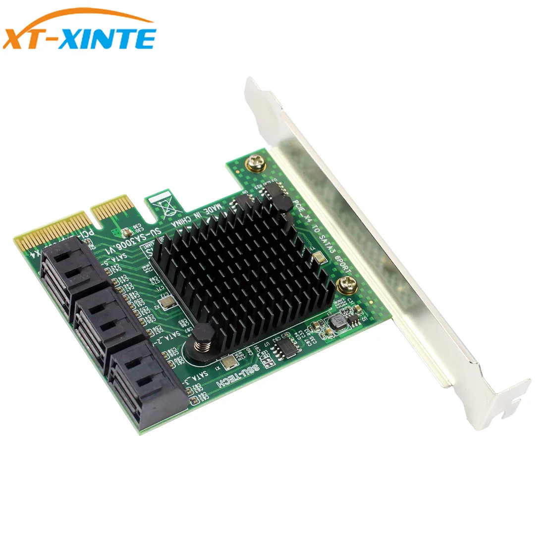 Адаптер для расширения PCI E Express на 6 портов SATA3.0 SATA 3 III Гбит/с низкопрофильный