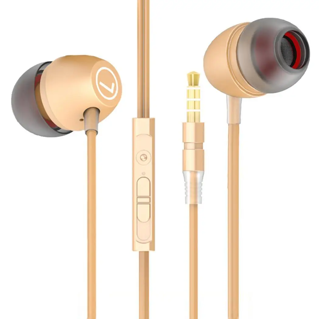 Bass Sound In-Ear Earphones Headset Earbuds With Mic For 90dB 3dB Casual Travel Outdoor etc Mobile Phone | Электроника