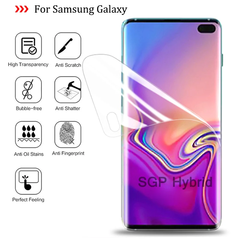 3D изогнутая мягкая защитная пленка из ТПУ для Samsung Galaxy S10 Plus E S10Plus S10E экрана с