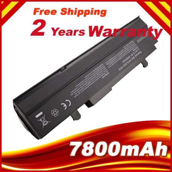 Аккумулятор с 9 ячейками 7800 мАч черный для ASUS Eee PC 1011B 1011BX 1011C 1011CX 1011 P 1011PD 1011PDX 1011PN