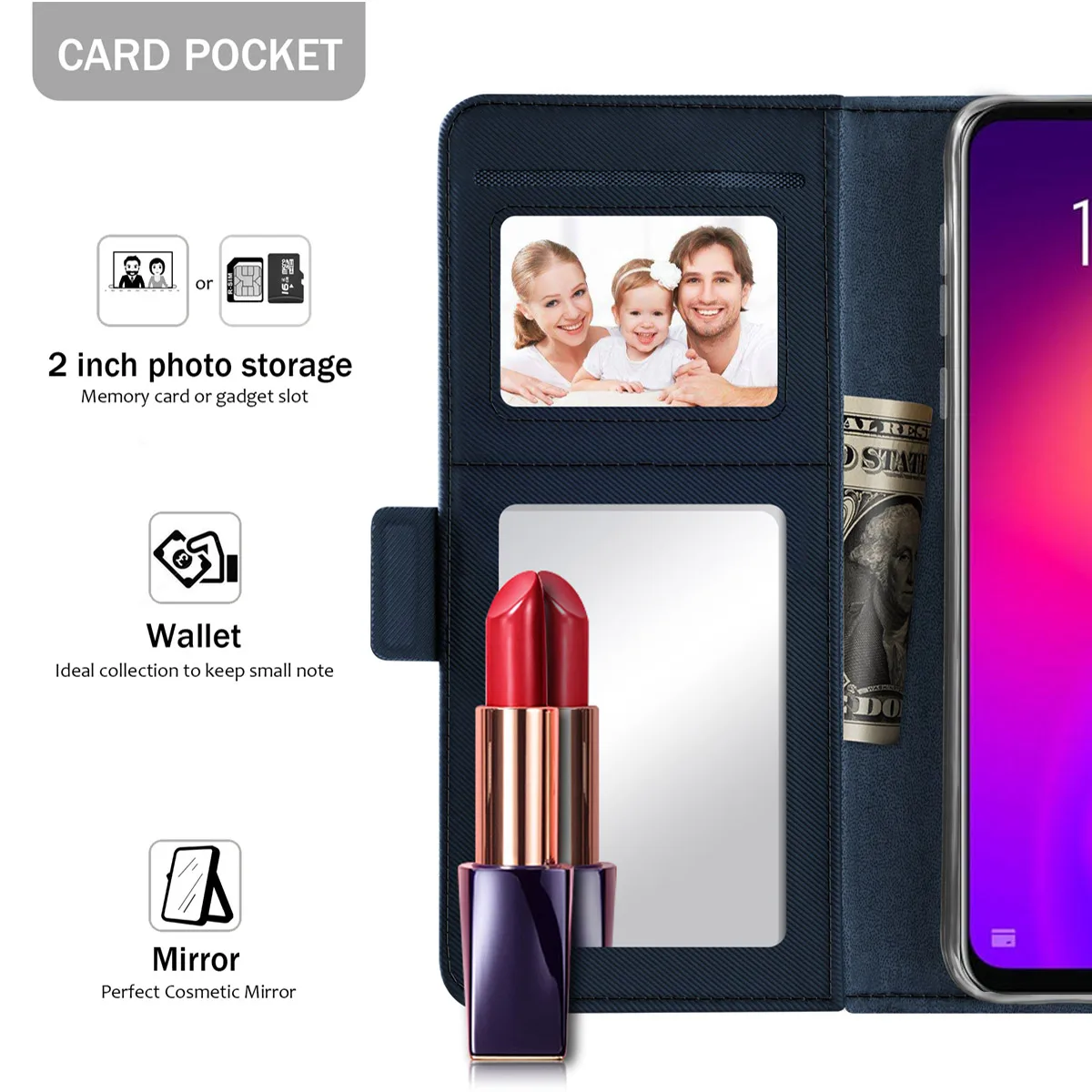 Чехол для Meizu Note 9 из искусственной кожи чехол кошелек с откидной подставкой