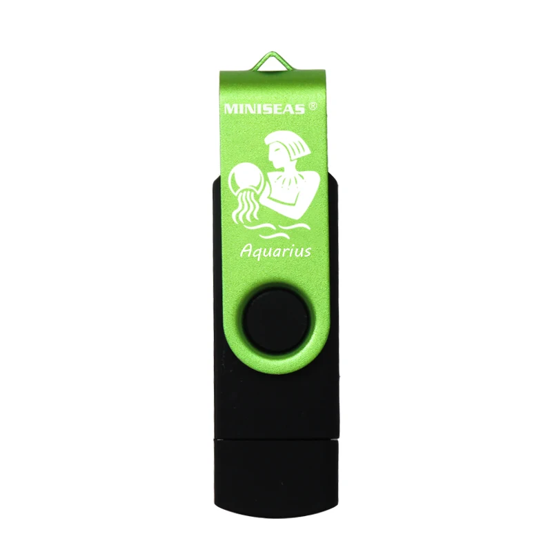 12 constellations Miniseas OTG Usb Flash Drive PenDrive 64GB 32GB Pendrive 16GB 8GB 4GB Memory Stick | Компьютеры и офис