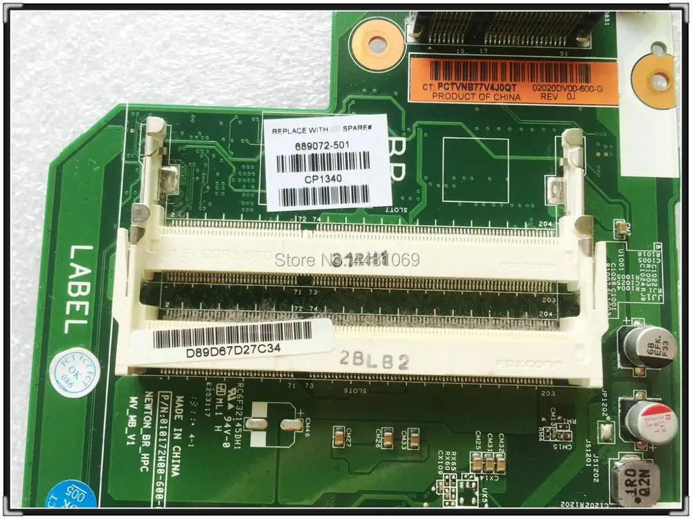 Материнская плата 689072-001 для ноутбука HP 655 ноутбуков E2 1800 - 6U 689072-501 689072-601