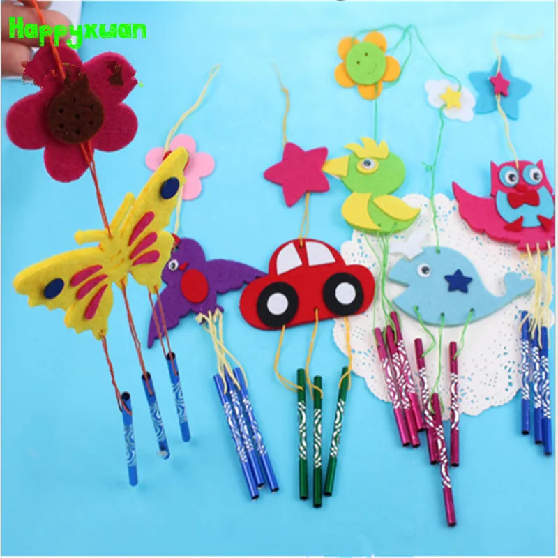 Happxuan 5 шт. войлочные головоломки Подвески колокольчики DIY Сова дельфин животные