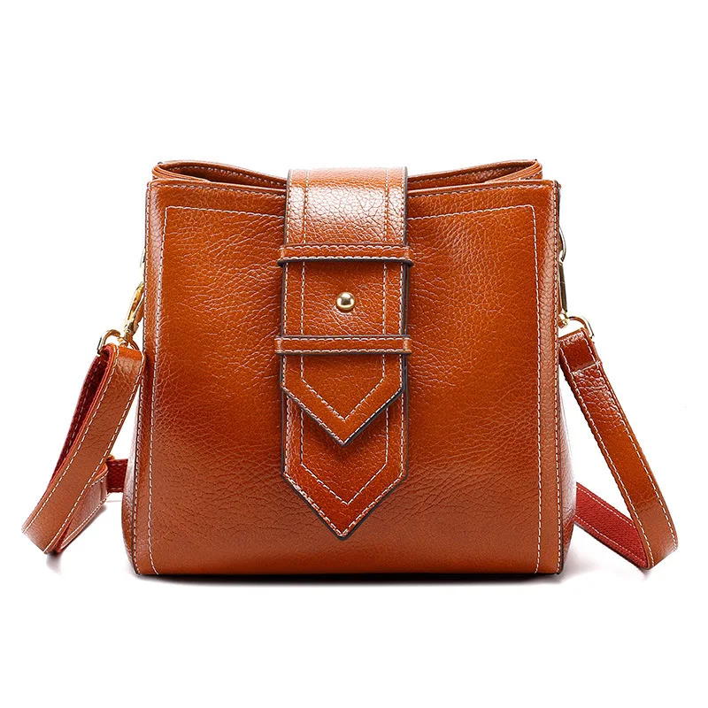 Винтажные сумки через плечо Kajie дамская сумочка из натуральной кожи женская