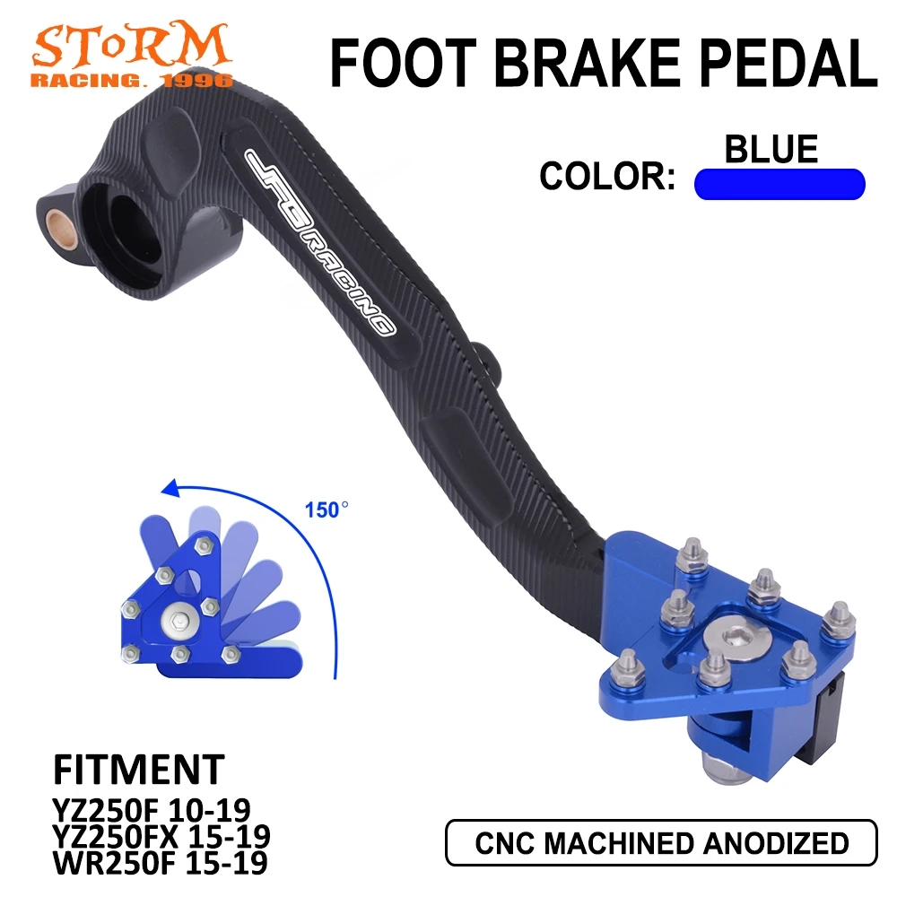 CNC мотоцикл ножной тормоз рычаг педаль тормоза для Yamaha YZ WR YZ250F 250F 250 F YZ250FX 250FX FX WR250F