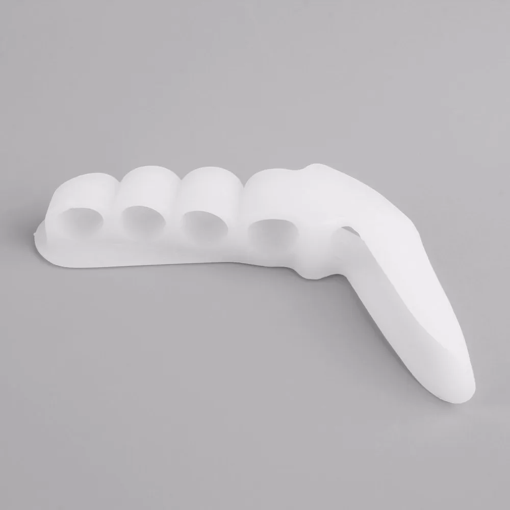 1 Paar Siliconen Teen met 5 Gaten Voeten Zorg Bretels Ondersteunt Gereedschap Bunion Guard Voet Hallux Valgus Hot Nieuwe |