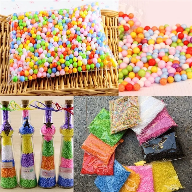 Горячая продажа DIY Ranbow разные цвета пенополистирол наполнитель пенопласт мини