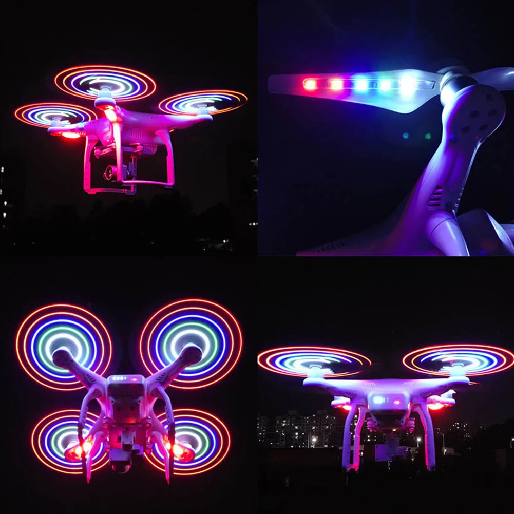 New Aircraft Propeller For Phantom 3 Professional LED Light Flash Propellers with USB Charger Battery 9450 Blades & | Электроника