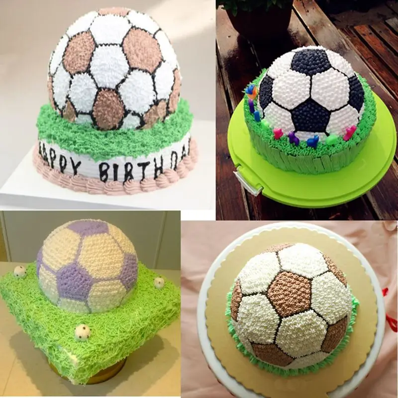 

party cake design 8 inch Football aluminum nonstick cake mould festival cake decorating aluminum cake pan bakeware free shipping