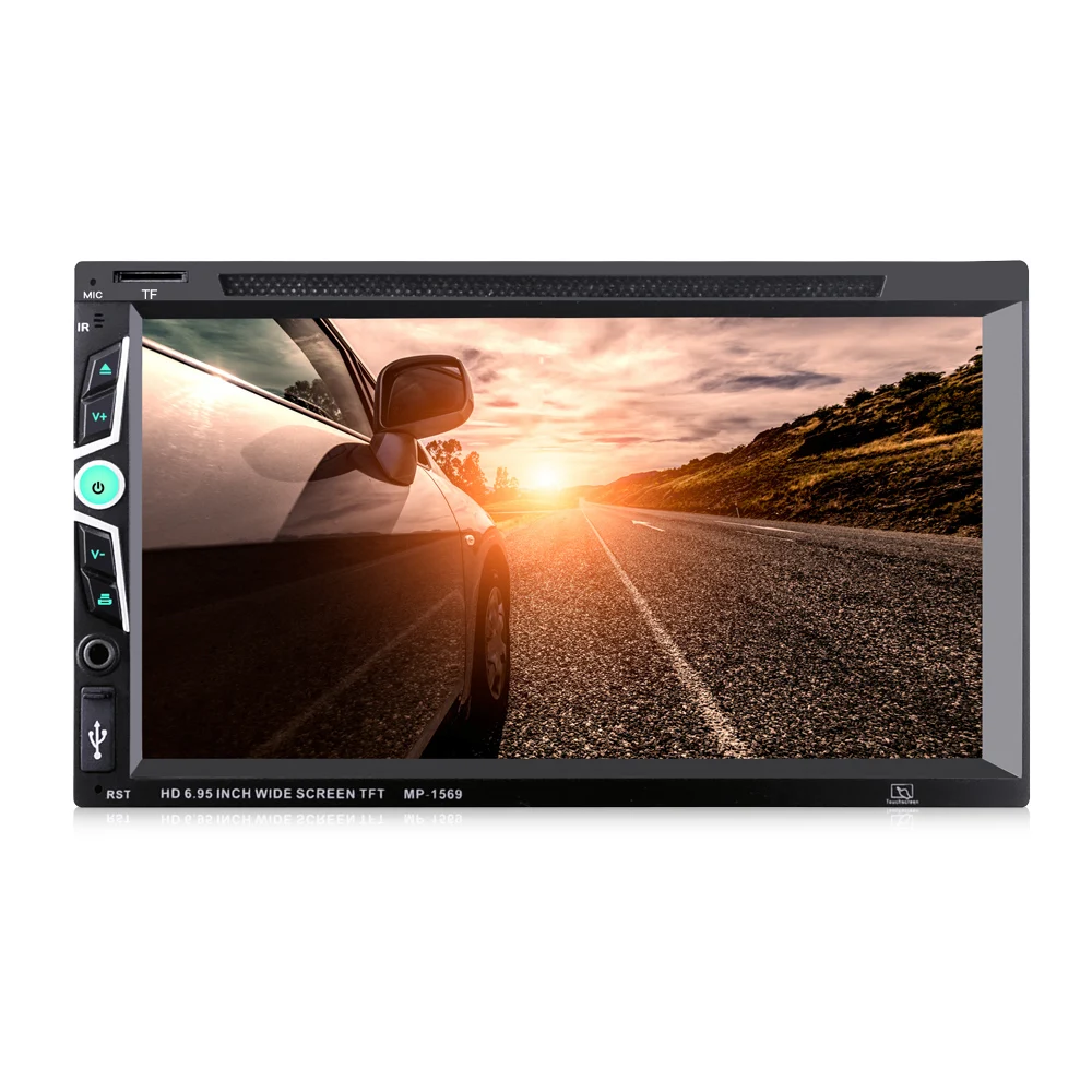 MP1569 2 Din 6 95 ''автомобильный dvd плеер Bluetooth стерео HD сенсорный экран