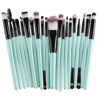 brand new make up brushes set wood handle soft nylon hair for eyes cosmetics eye shadow eyebrow lips 10setslot dhl free