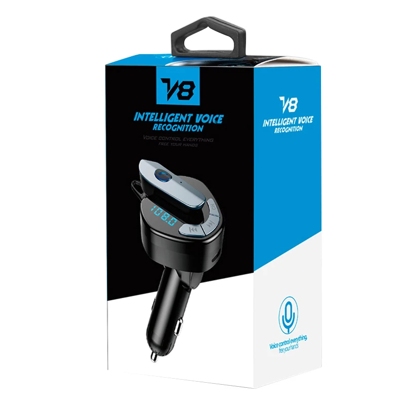 V8 Car USB Blue tooth FM Transmitter Music playback and charging audio transmitter | Автомобили и мотоциклы