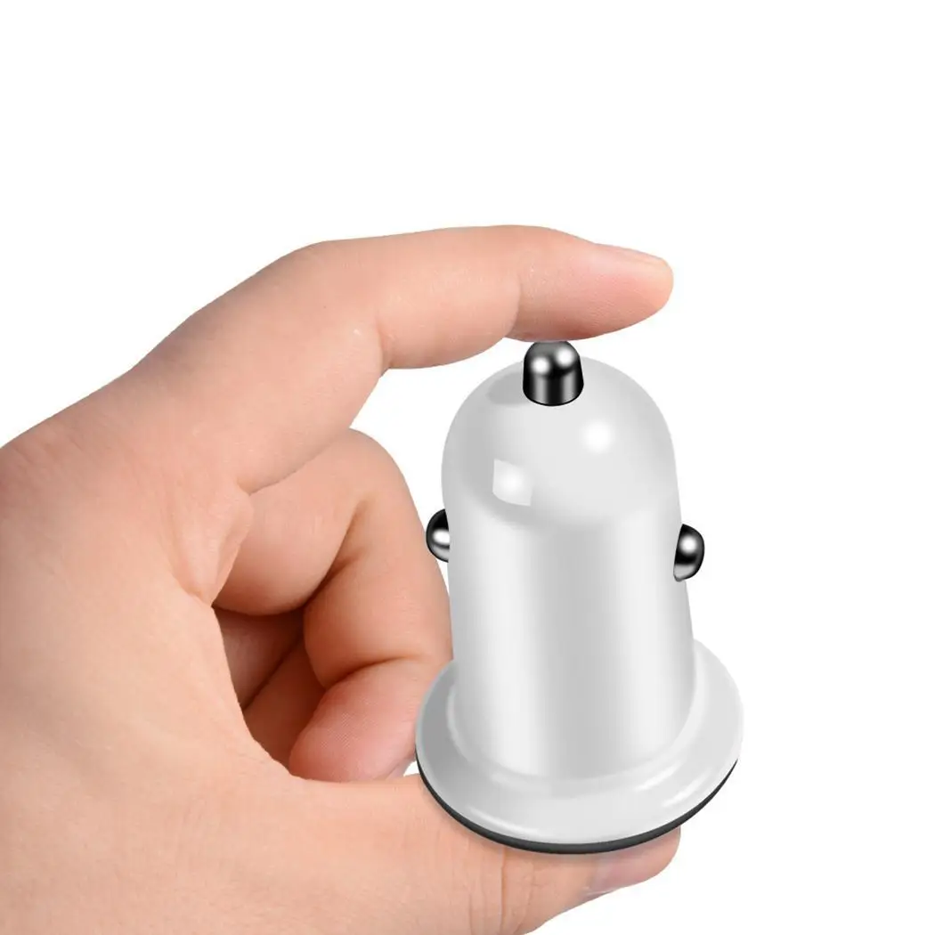 5 V 3A Mini Dual 2 порта USB Автомобильное зарядное устройство адаптер для белого черного