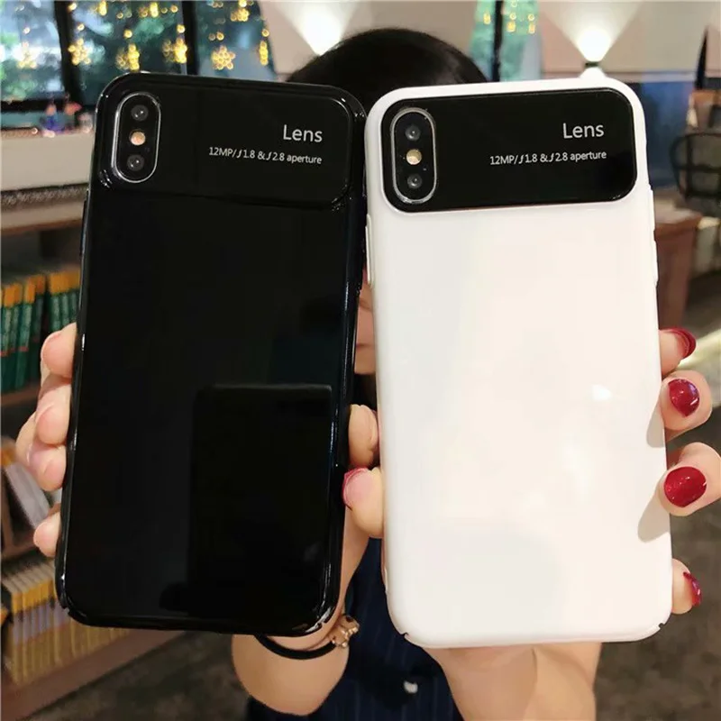 Роскошный зеркальный Тонкий чехол для телефона iPhone 7 8 жесткий акриловый из