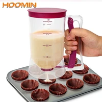 hoomin 900ml measuring cup batter flour paste dispenser for cupcakes pancakes cookie cake muffins cream speratator baking tools