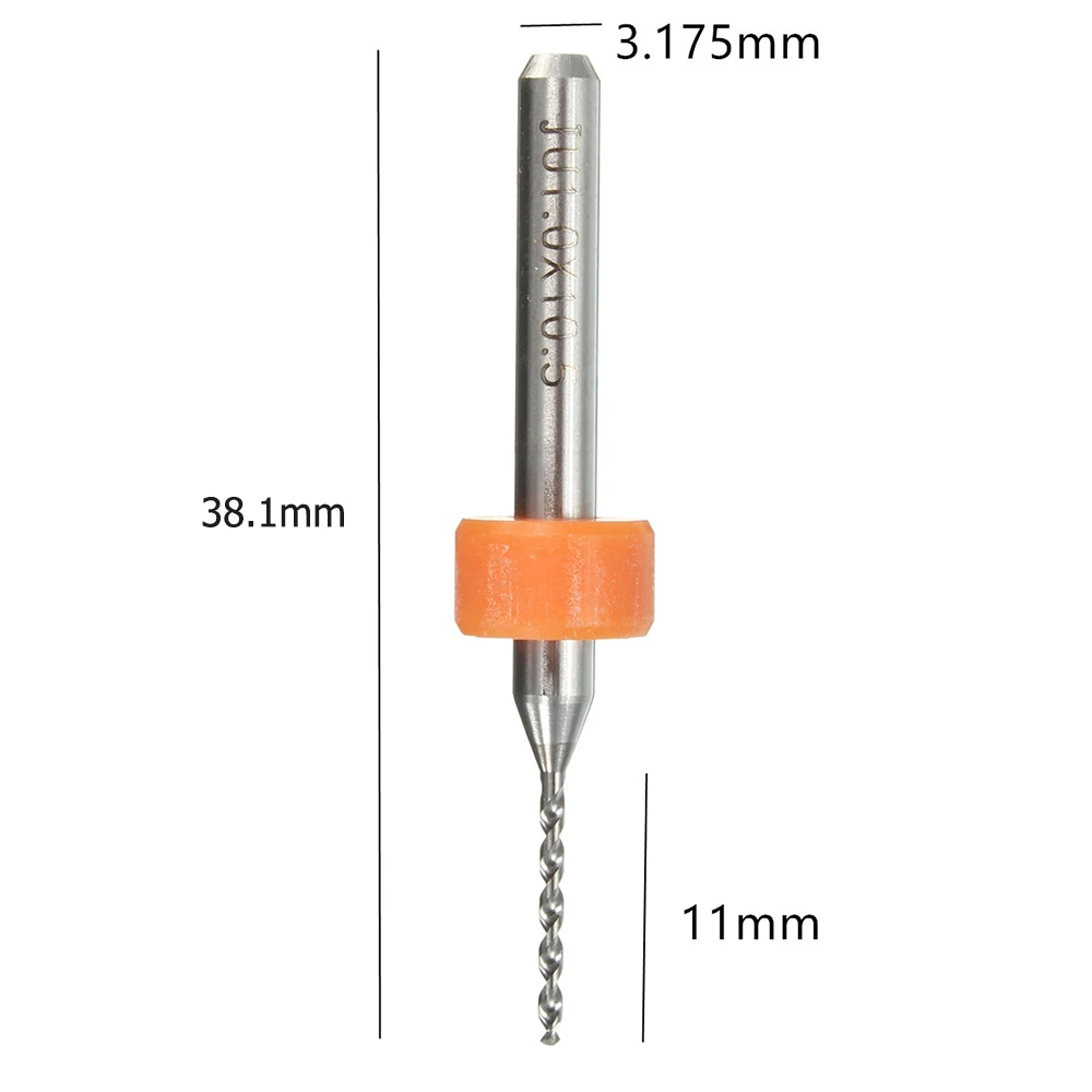 10 PCS 1.0mm carbide alloy drill bits Micro CNC PCB Print Circuit Board End Mill Drill Router Bits For Woodworking Tools | Инструменты