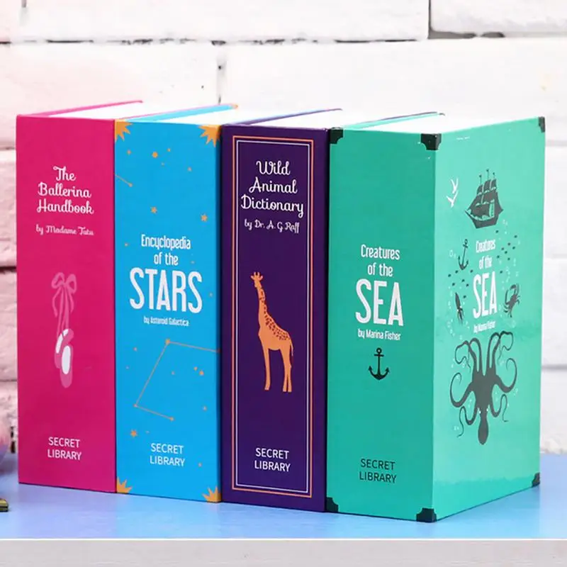 Креативная книга копилка сейф мини домашняя коробка для хранения изысканные