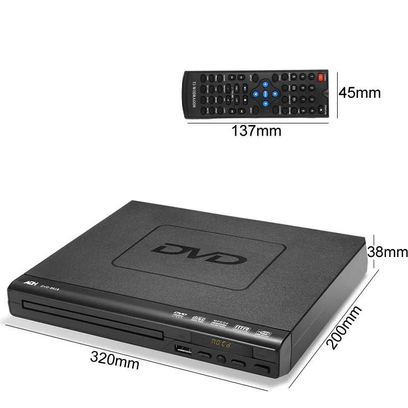Домашний HD DVD плеер мультимедийный цифровой Телевизор с поддержкой USB видео/DVD + RW