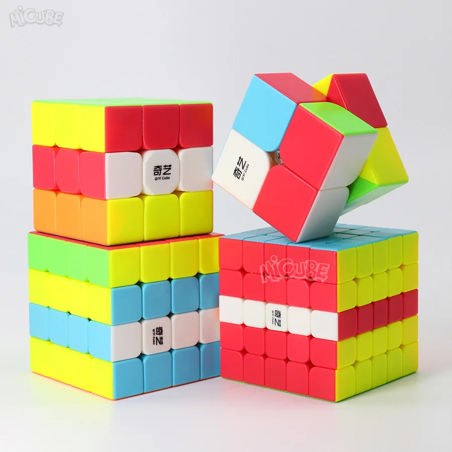 Зеркальный куб Qiyi Magic Speed Cube 3x3x3 2x2x2 4x4x4 5x5 7x7x7 Pyramid Sq1 3 4x4 7x7 игрушки для