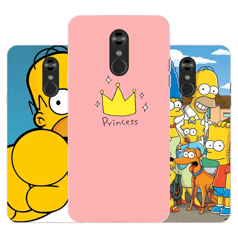 for LG Q Stylo 4 Case Silicon Joy crown cartoon Painting Soft TPU Back Cover 2018 protect Phone cases |