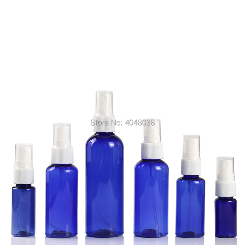 Empty Bottle Plastic Cosmetic Container Mist Spray Blue Makeup Atomizer Travel Set Astringent Refillable 50 pcs | Красота и здоровье