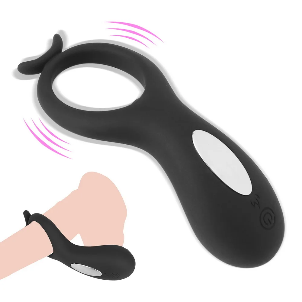 IKOKY Vibrating Cock Ring Vibrator 10 Speed Delay Ejaculation G spot Sex Toys for Men Couple Clitoris Stimulator Penis | Красота и