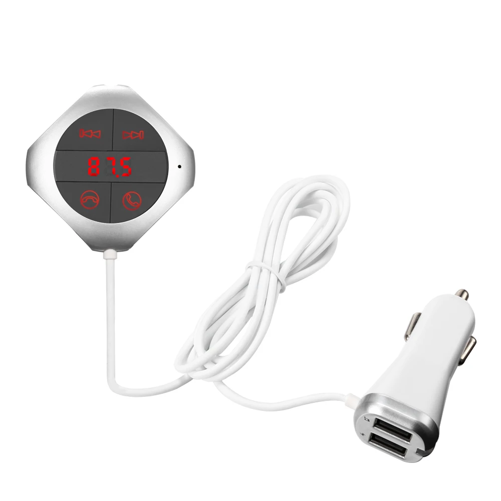 Автомобильное зарядное устройство Dual USB Bluetooth Hands Free Call MP3 аудио плеер fm передатчик