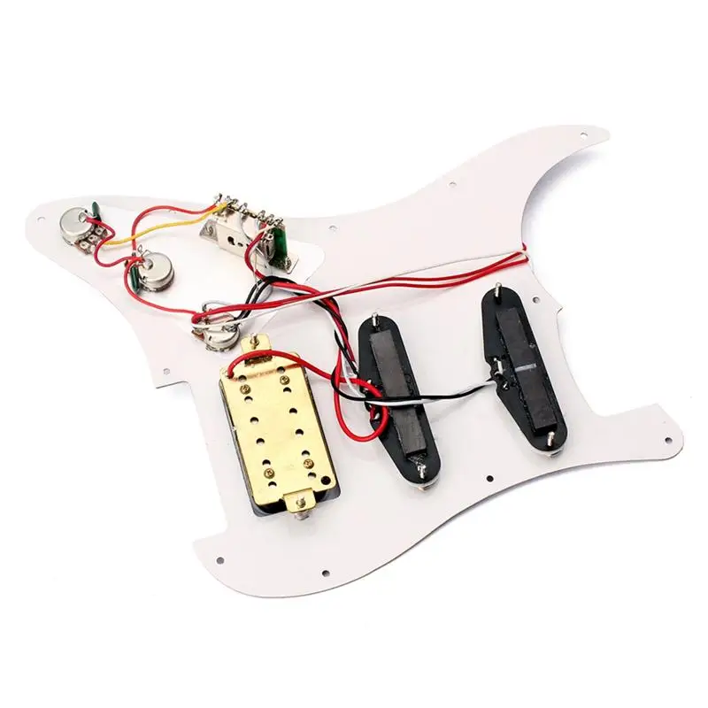 3 Ply SSH Prewired нагруженный Pickguard скретч пластина 2 однокатушечные звукосниматели и