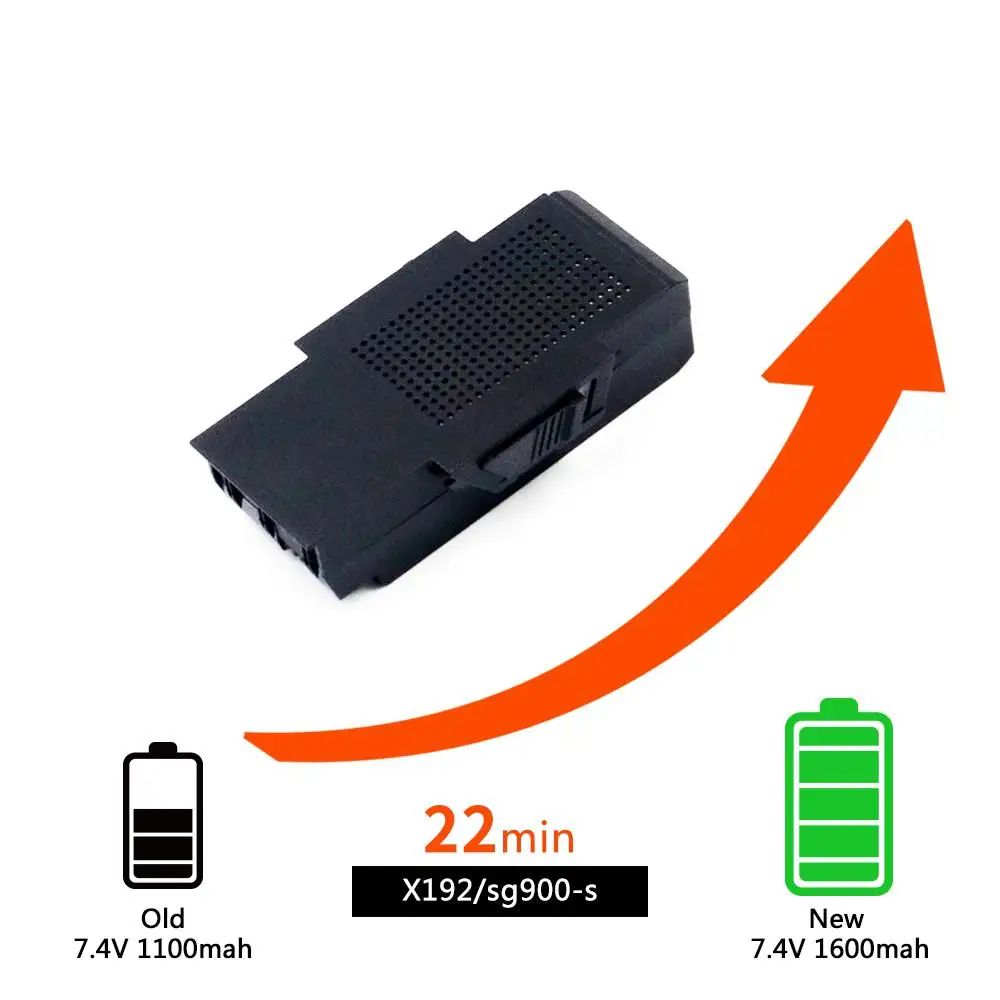 SG900 S X192 GPS RC Дрон Квадрокоптер улучшенные запасные части 7 4 V 1600mAh LiPo батарея 2 шт