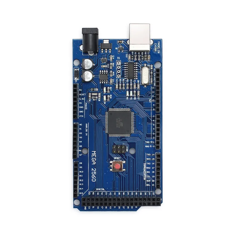 Новая плата 2560 R3 Mega2560 (ATmega2560-16AU CH340G) совместимая с arduino USB-кабелем 1 шт. |